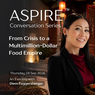 Cover Image for ASPIRE Conversation & Networking Event: From Crisis to a Multimillion-Dollar Food Empire
