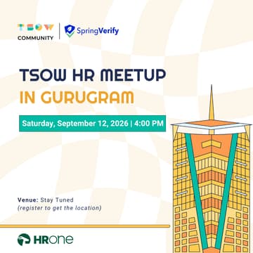 Cover Image for TSOW HR Meetup in Gurugram