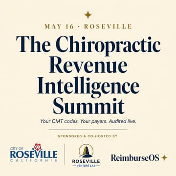 Cover Image for Free Chiropractic Revenue Intelligence Summit - Catered by Fourscore Coffee House and Mikuni Sushi. Roseville's gift to local chiropractors.