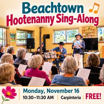 Cover Image for Beachtown 60ās and 70ās Hootenanny Sing-Along