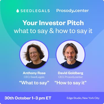 Cover Image for Your Investor Pitch: what to say & how to say it