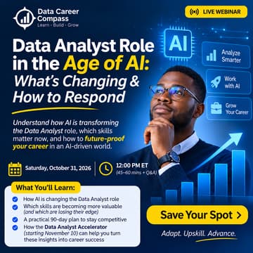 Cover Image for Data Analyst Role in the Age of AI: What’s Changing & How to Respond