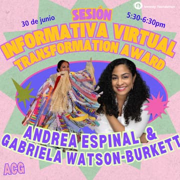 Cover Image for 30 de junio, Sesión informativa virtual de ACG con Andrea Espinal, moderada por Gabriela Watson-Burkett