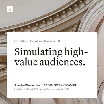 Cover Image for Simulating high-value audiences for consequential decisions