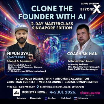Cover Image for 2-Day Masterclass: Clone the Founder with AI