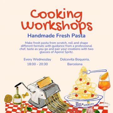 Cover Image for Handmade Fresh Pasta Workshop