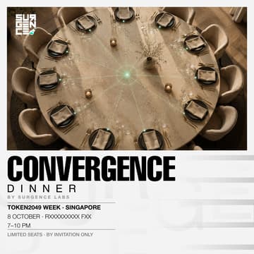 Cover Image for Convergence Dinner by Surgence Labs | Token2049 Singapore