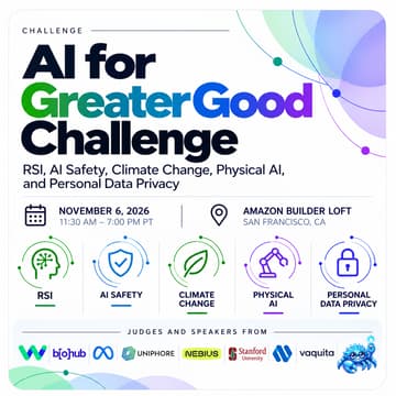 Cover Image for AI for Greater Good: RSI, AI Safety, Climate Change, Physical AI, and Personal Data Privacy