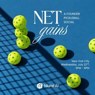 Cover Image for Net Gains: A Founder Pickleball Social