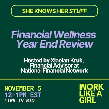Cover Image for The SKHS Series: Financial Wellness Year End Review hosted by Xiaolan Kruk