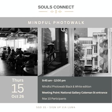 Cover Image for Mindful Photowalk B&W Edition