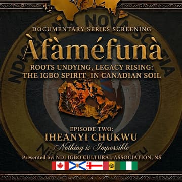 Cover Image for Àfàmèfúnà Documentary Serie Screening – Episode 2: Iheanyi Chukwu (Nothing Is Impossible)