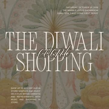 Cover Image for The Marble Lotus Diwali Shopping Event