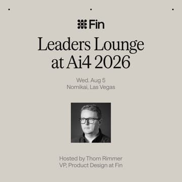 Cover Image for Leaders Lounge @ Ai4, hosted by Fin