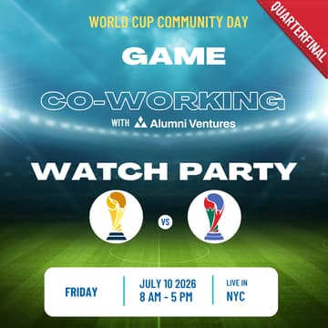 Cover Image for World Cup Community Day with Alumni Ventures - Quarterfinals