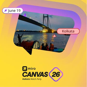 Cover Image for Miro Canvas'26 Watch Party #1 : Kolkata Chapter