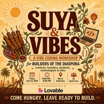 Cover Image for Suya And Vibes: A Vibe Coding Workshop For The Diaspora Powered By Lovable