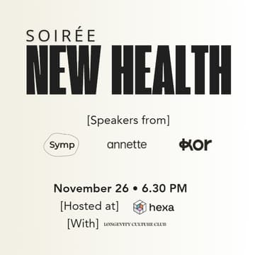 Cover Image for New Health · Soirée de lancement