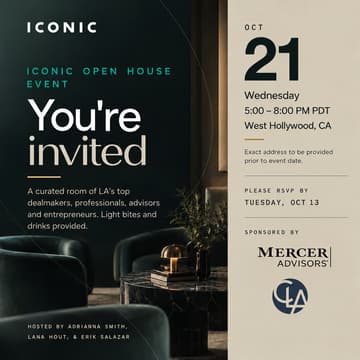 Cover Image for Iconic Open House Event