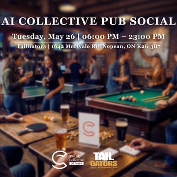 Cover Image for Pub Social at Tailgators 🎱🎲 | The AI Collective Ottawa