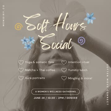 Cover Image for 🌸 Soft Hours Social 🧚🏼‍♀️