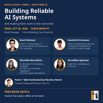 Cover Image for Building Reliable AI Systems: Tech Talk, Panel, Book Launch and Mixer