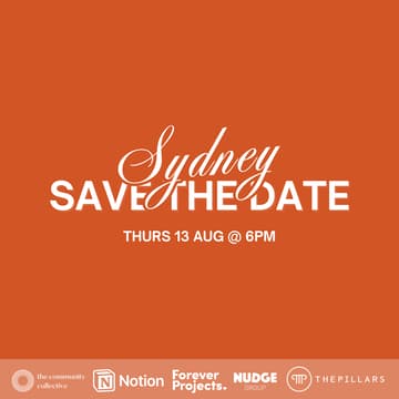 Cover Image for ๐ต Sydney: Save The Date