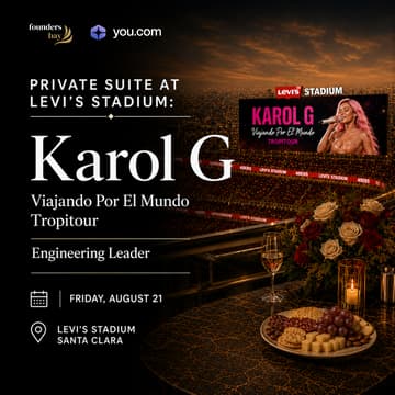 Cover Image for PRIVATE SUITE AT LEVI’S STADIUM: Karol G | Viajando Por El Mundo Tropitour | Engineering Leader