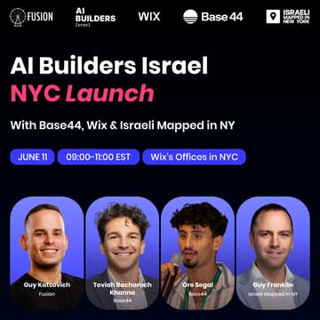 Cover Image for AI Builders Israel - NYC Launch: An Exclusive Morning for AI Builders