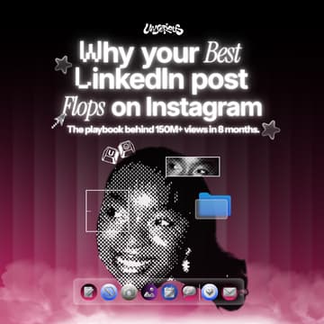 Cover Image for Why Your Best LinkedIn Post Flops on Instagram
