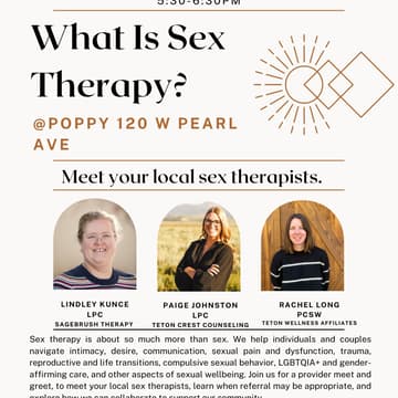 Cover Image for What is Sex Therapy? An Event for Local Providers.