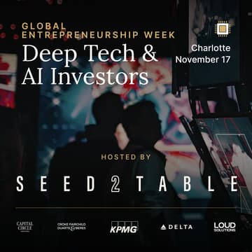 Cover Image for Seed2Table – Pitch+Dinner for Deep Tech & AI Investors