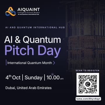 Cover Image for AI & Quantum Pitch Day (International Quantum Month)