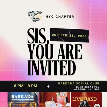 Cover Image for NYC Filipina Meetup 🎉 FAHM at Barkada Social