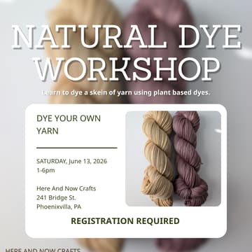 Cover Image for Natural Dye Workshop