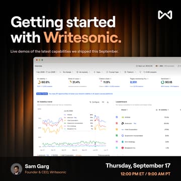 Cover Image for Getting started with Writesonic