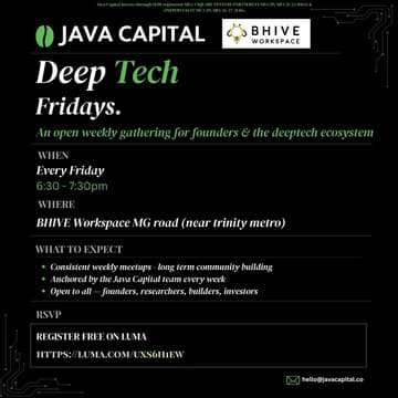 Cover Image for Java Capital Deep Tech Fridays