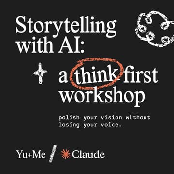 Cover Image for Storytelling with AI: a think first workshop