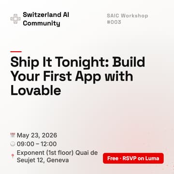Cover Image for SAIC Workshop #3 - Ship It Today: Build Your First App with Lovable