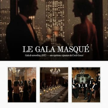 Cover Image for LE GALA MASQUÉ — Ambition & Networking (H/F).
