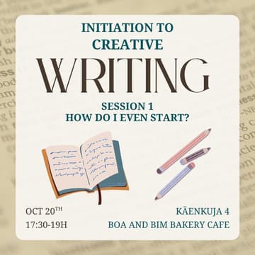 Cover Image for Creative writing n°1: Warming up - How do I even start?