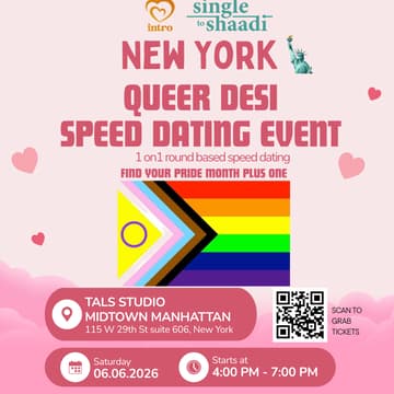 Cover Image for The First EVER Queer Desi Speed Dating in NYC