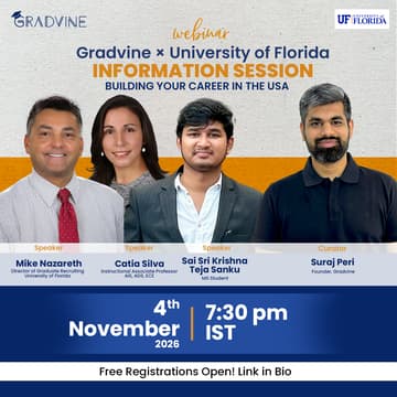 Cover Image for University of Florida x Gradvine | MS Programs, Scholarships & Fall 2027 Admissions