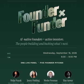 Cover Image for Founder × Funder Exclusive Tech Event