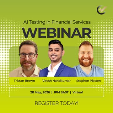 Cover Image for Webinar - AI Testing in Financial Services