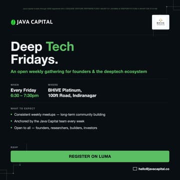 Cover Image for Deep-Tech Fridays by Java Capital