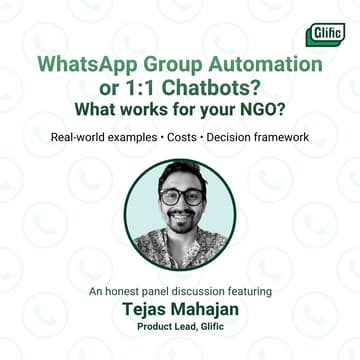 Cover Image for WhatsApp Groups vs. 1:1 Chatbots for NGOs: Which Should You Use?