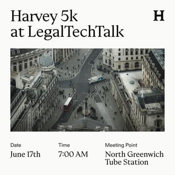 Cover Image for Harvey 5K Run at LegalTechTalk 2026 🏃