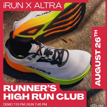 Cover Image for iRun x Altra Demo with Runner's High Run Club