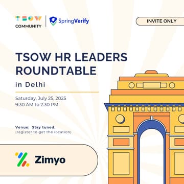 Cover Image for TSOW HR Leaders Roundtable in Delhi
